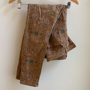 Joe's Jeans Brown Patterned Skinny Jeans in Sepia Size 29